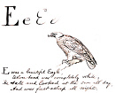 2013GU4704-01
©
E was a beautiful Eagle, whose head was completely white..., by Edward Lear. England, late 19th century 2013GU4704-01
©
E was a beautiful Eagle, whose head was completely white..., by Edward Lear. England, late 19th century