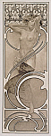 2006AP1065-01
&copy; Victoria and Albert Museum, London
Nymph in front of a Daffodil frieze, by Alphonse Mucha. Paris, France, early 20th century