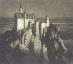 2006AF1126-01
&copy; Victoria and Albert Museum, London
The Mad King's Castle, Schloss Neuschwanstein by night, by Percival Gaskell. England, 20th century