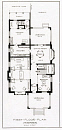 2006AD2170-01
&copy; Victoria and Albert Museum, London
A Craftsman House depicting a first floor plan, edited by Gustav Stickley. New York, USA, 1904