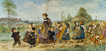 2006BD4015-01
&copy; Victoria and Albert Museum, London
School promenade, by Albert Anker. France, 1869