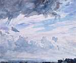 2006BF8141-01
&copy; Victoria and Albert Museum, London
Study of Clouds Above a Wide Landscape, by John Constable. England, 1830