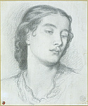2006AR1081-01
&copy; Victoria and Albert Museum, London
Study of a woman's head, by Rossetti. England, 19th century