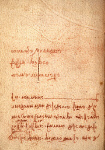 2006AW1302-01
&copy; Victoria and Albert Museum, London
Page of mirror writing text, by Leonardo da Vinci. Italy, 15th-16th century