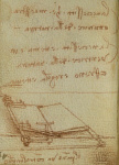 2006AW1372-01
&copy; Victoria and Albert Museum, London
Text with sketch of machinery, by Leonardo da Vinci. Italy, 15th-16th century