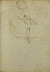2006AW1634-01
&copy; Victoria and Albert Museum, London
Sketch of hammer and block, by Leonardo da Vinci. Italy, 15th-16th century