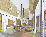 2006AL3871-01
©
Salle à Manger dans une Habitation Coloniale from Intérieurs en couleurs, by Pierre Chareau. Paris, France, early 20th century 2006AL3871-01
©
Salle à Manger dans une Habitation Coloniale from Intérieurs en couleurs, by Pierre Chareau. Paris, France, early 20th century