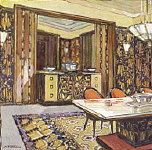 2006AL3909-01
&copy;
Salle � Manger from Int�rieurs en couleurs, by Andr� Fl�chet. Paris, France, early 20th century
