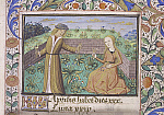 2006AP4286-01
&copy; Victoria and Albert Museum, London
April, from The Playfair Book of Hours. France, late 15th century