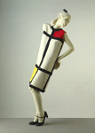 2006AV6245-01
&copy; Victoria and Albert Museum, London
Mondrian Cocktail Dress, by Yves Saint Laurent. Paris, France, mid-20th century EDITORIAL USE ONLY