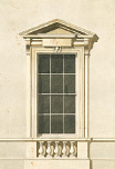 2006AT7935-01
&copy; Victoria and Albert Museum, London
Design for a window, by Sir William Chambers. Britain, 18th century