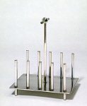 2006AY8608-01
&copy; Victoria and Albert Museum, London
Toast rack, by Christopher Dresser. Birmingham, England, 1878