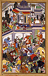 2006AP7649-01
&copy; Victoria and Albert Museum, London
Illustration from The Akbarnama or Annals of Akbar. Mughal, Indian, c.1590
