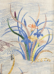 2006AN1380-01
&copy; Victoria and Albert Museum, London
Irises by a Stream and Bridge, detail of a Kimono. Japan, 1800-50