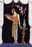 2006AL1430-01
&copy;
La Belle Personne, Robe du Soir de Worth, from Le Pavillon de L'�l�gance, published by Le Gazette du Bon Ton. France, Paris, 1925