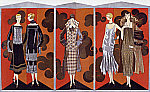 2006AY8741-01
&copy; Victoria and Albert Museum, London
Les Belles Dames du Paravent: Robes et Manteux de Doucet, from Gazette du Bon Ton, by Jean Bernier. Paris, France, 1925