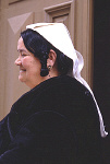 1000MP0025-01
&copy; Elizabeth March-Penney
Woman in Traditional Costume, photo Elizabeth Marchpenny. Fiore, Italy, late 20th century