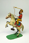 2006AF4231-01
&copy;
Clockwork toy horse and cowboy, by Keim & Co. Germany, mid-20th century
