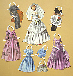 2006AU9292-01
&copy;
Bridal party, toy cardboard characters. Place and date unknown